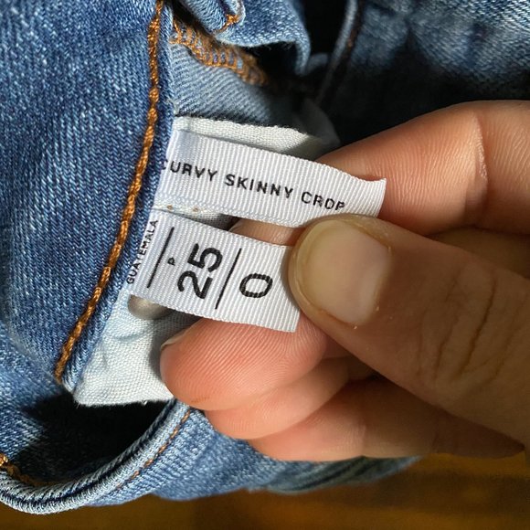 LOFT Curvy Skinny Cropped Women's Jeans - Picture 3 of 4